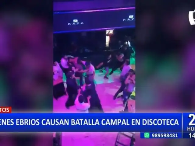 Iquitos: Jóvenes ebrios desatan batalla campal en discoteca