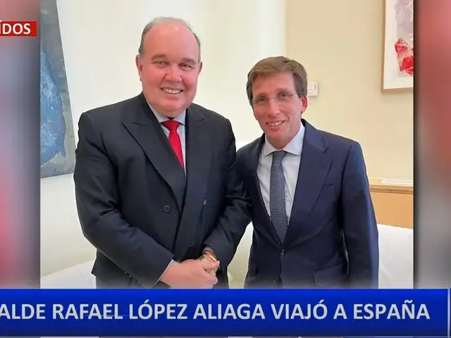 Rafael López Aliaga viajó a España para cena benéfica