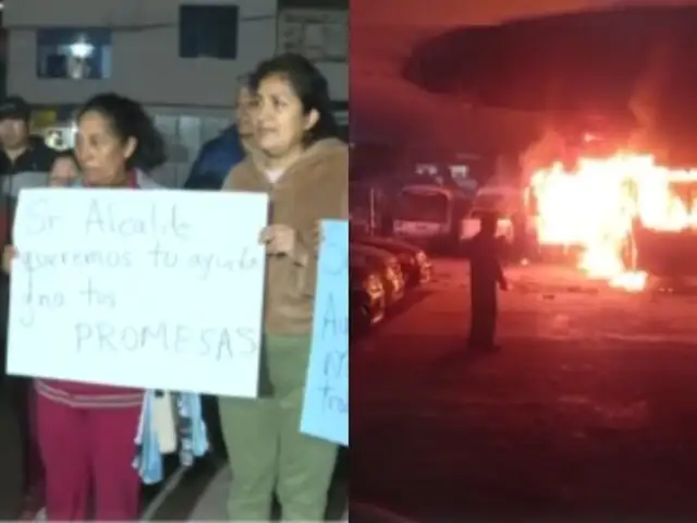 Dueños de buses quemados en Independencia piden ayuda: "Necesitamos trabajar para comer"