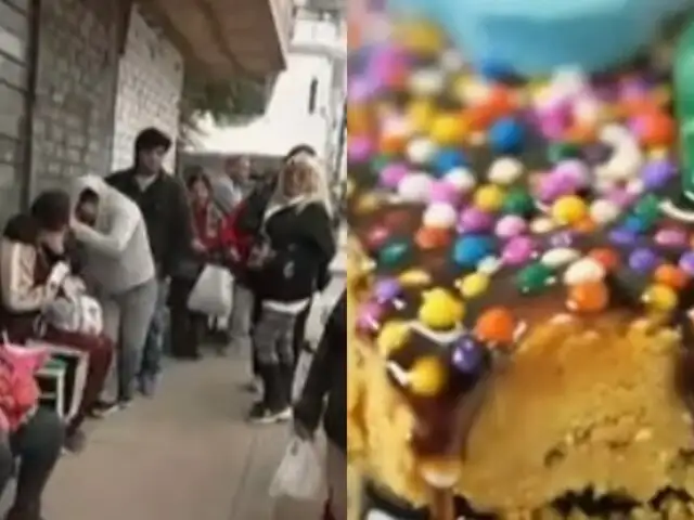 Comenzó el furor por los turrones en el Callao: largas colas para comprar postre de conocida marca