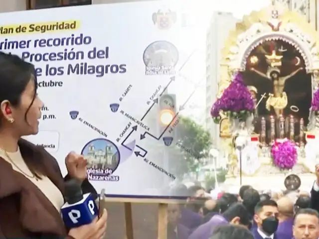 Cercado de Lima: Presentan plan por recorrido procesional del Señor de los Milagros