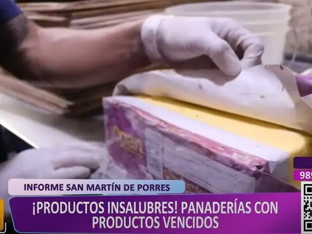 Panadería vendía productos hechos con insumos vencidos en SMP