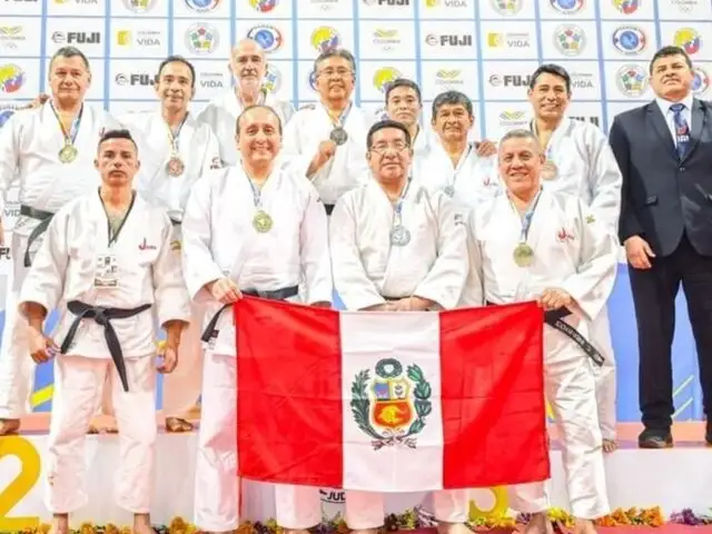 Judo peruano gana diez medallas en Panamericano de Veteranos en Colombia