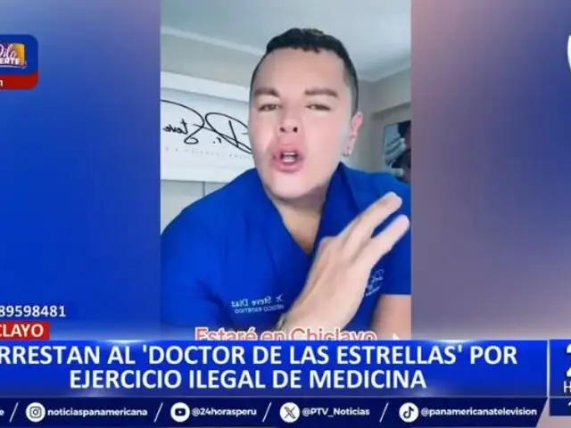 Capturan al "doctor de las estrellas" en Chiclayo: Sujeto ejercía la profesión ilegalmente