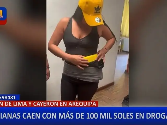 Capturan a tres mujeres bolivianas con 18 kilos de cocaína en Arequipa