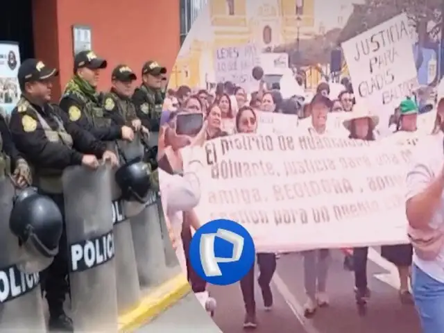 Trujillo marcha exigiendo justicia y seguridad al gobernador César Acuña