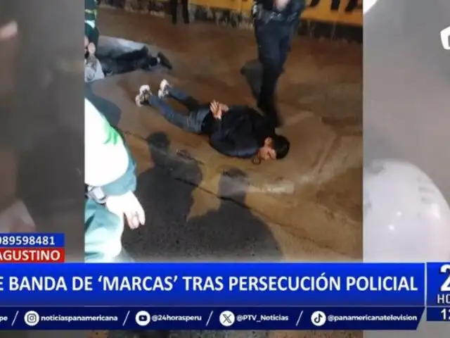 El Agustino: Cae banda de "marcas" tras intensa persecución