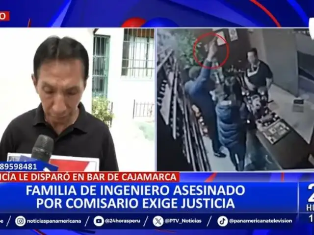 Cajamarca: Familia de ingeniero asesinado por policía exige justicia