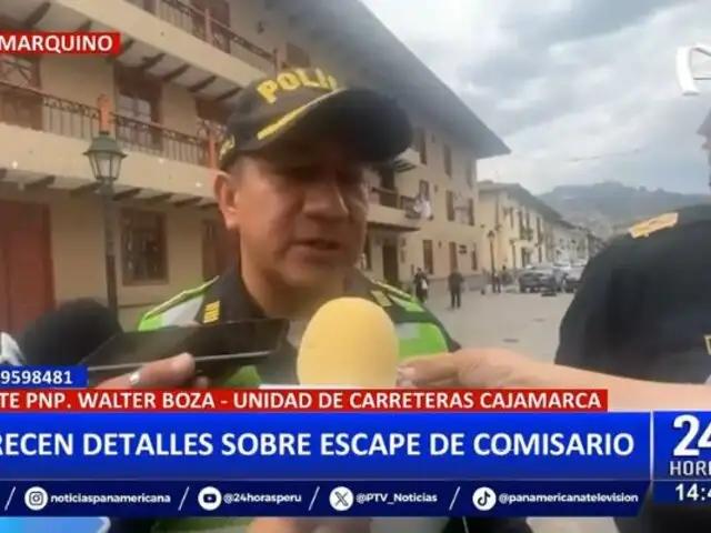 PNP da detalles sobre escape de comisario que asesinó a ingeniero en Cajamarca