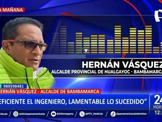 Hernán Vásquez sobre incidente en Bambamarca: "Lamentable lo que ha sucedido"