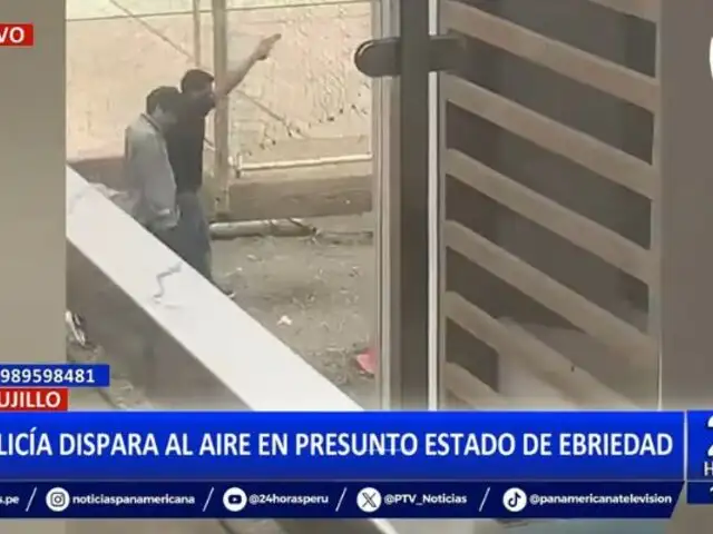 Trujillo: Policía en presunto estado de ebriedad realiza disparos al aire