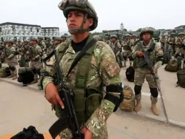 Militares refuerzan la seguridad en Lima: 3 mil soldados desplegados en 14 distritos