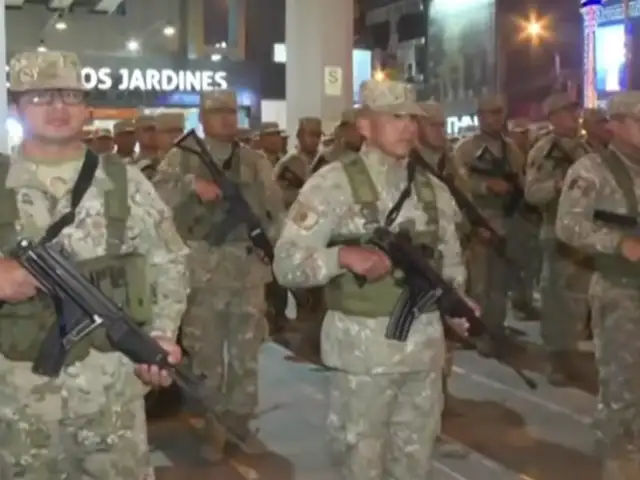 San Juan de Lurigancho: gran despliegue de las Fuerzas Armadas por estado de emergencia