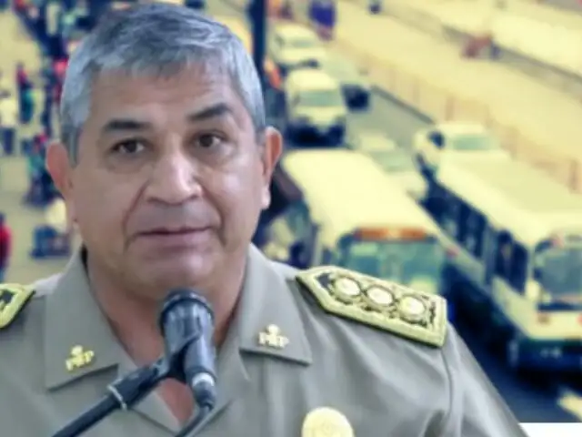 Víctor Zanabria, comandante general de la PNP, garantiza la seguridad ante paro del 10 de octubre