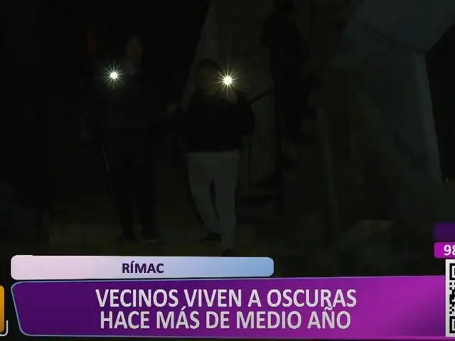 Rímac: vecinos de asentamiento humano viven en la oscuridad durante más de seis meses