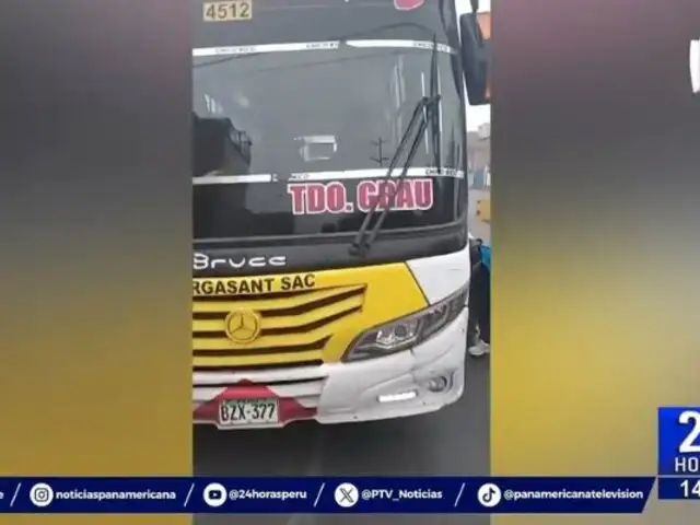 Carabayllo: pasajeros son obligados a descender de bus durante paro nacional