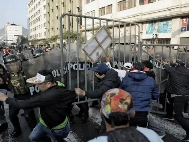 Paro de transportistas: se registra un herido de gravedad tras enfrentamientos en la av. Abancay