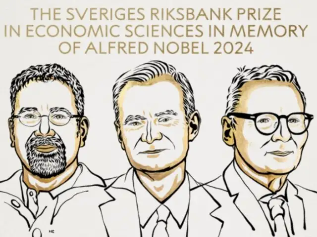 Tres estadounidenses ganan Nobel de Economía 2024 por investigación sobre diferencias de prosperidad entre países