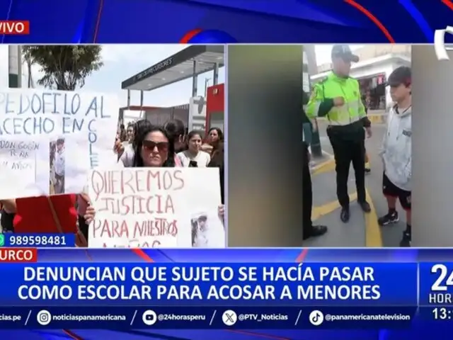 Surco: sujeto se hacía pasar como "escolar" para acosar a menores