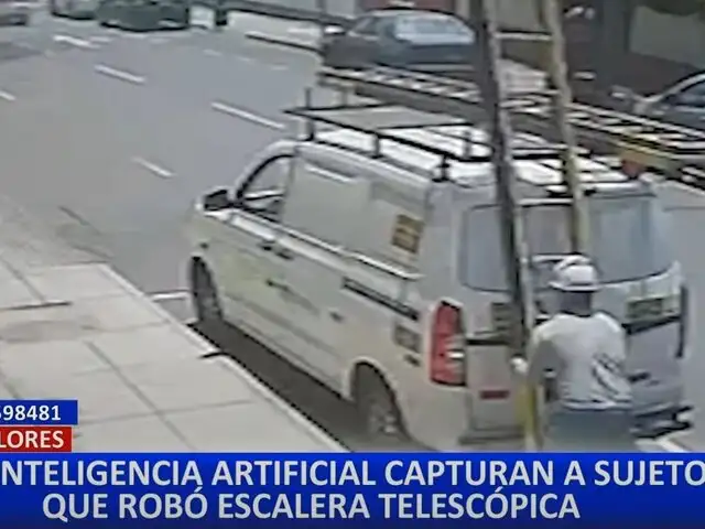 Capturan a delincuente gracias a la inteligencia artificial en Miraflores