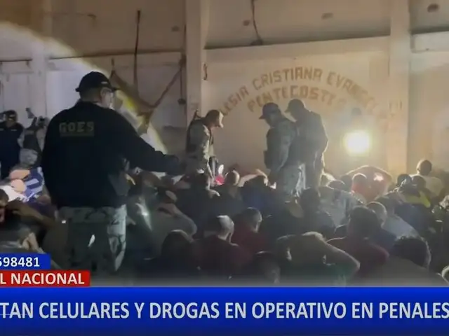 Incautan drogas y celulares durante operativo en más de 60 cárceles del país