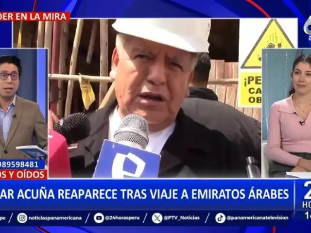 César Acuña reaparece tras viaje a Emiratos Árabes