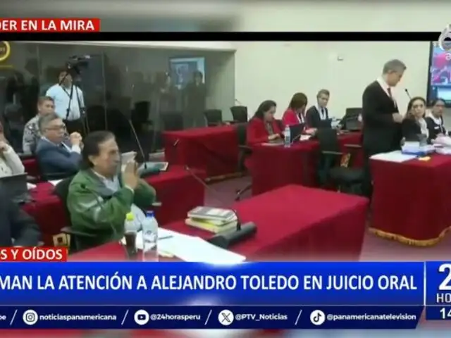 Llaman la atención a Alejandro Toledo durante juicio oral: "Mantenga la compostura"