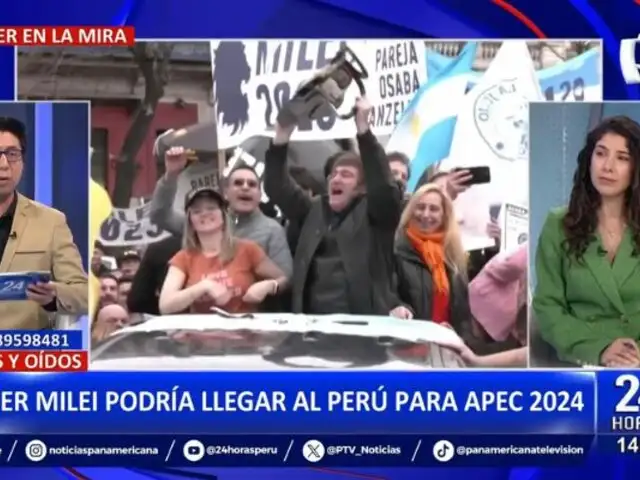 Javier Milei podría llegar al Perú para el APEC 2024