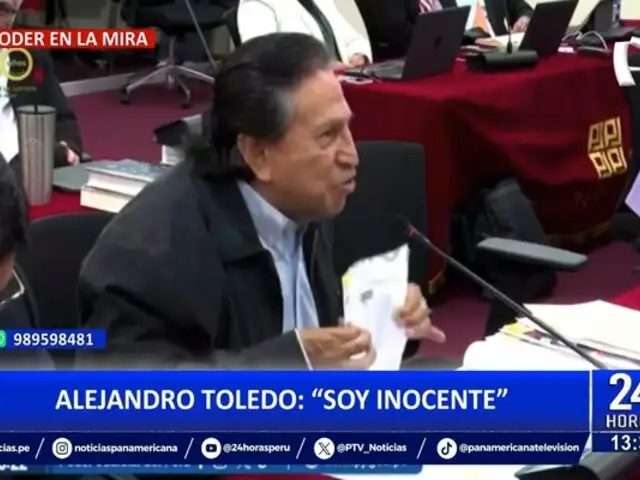 Alejandro Toledo reiteró su inocencia en juicio por caso Interoceánica