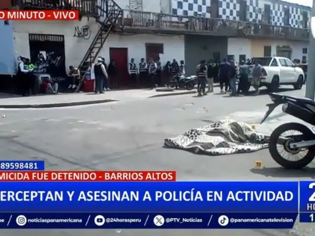 Crimen en Barrios Altos: Interceptan y asesinan a policía en actividad