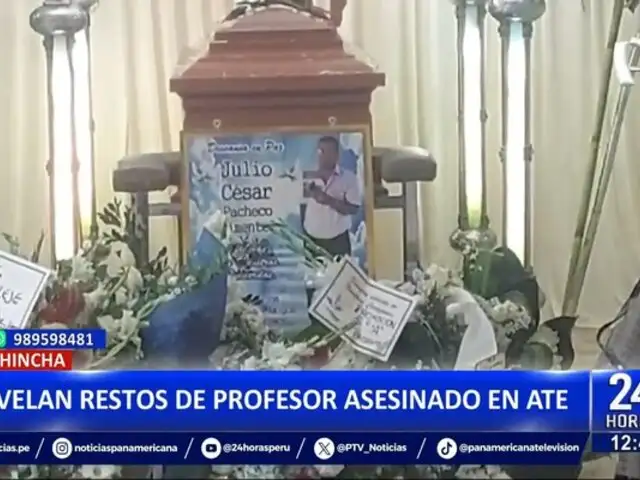 Chincha: velan restos de profesor asesinado en colegio