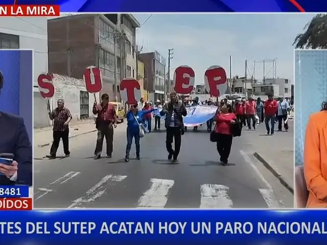 Maestros del Sutep acatan paro en diversas regiones del país