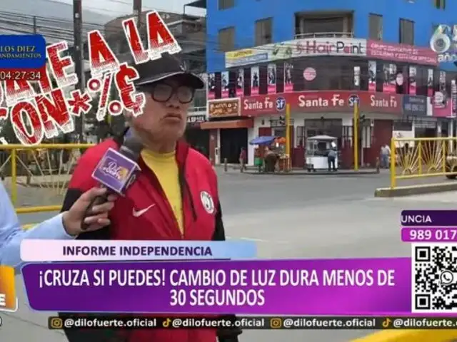 Peatón imprudente insulta a reportero: "Ándate a la c..."