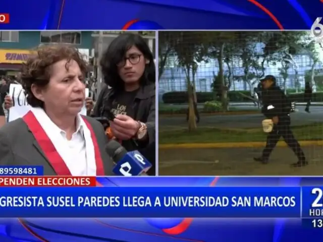 Susel Paredes tras toma de San Marcos: "Esas elecciones tienen que anularse"