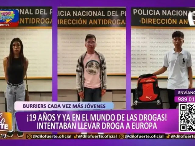 ¡Cada vez más jóvenes!: Detienen a 3 "burriers" de 19 años que intentaban llevar droga a Europa