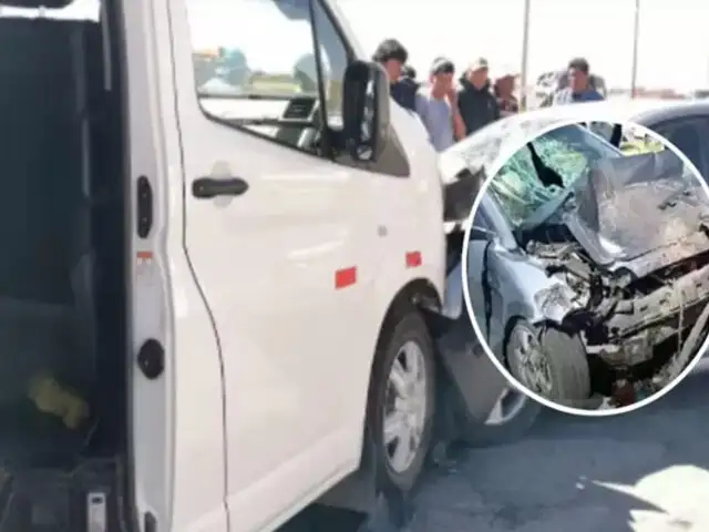 Al menos dos muertos y varios heridos deja choque de combi y auto en una carretera de Puno