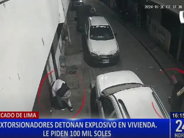 Detonan explosivo en vivienda del Cercado de Lima por negarse a pagar S/100 mil