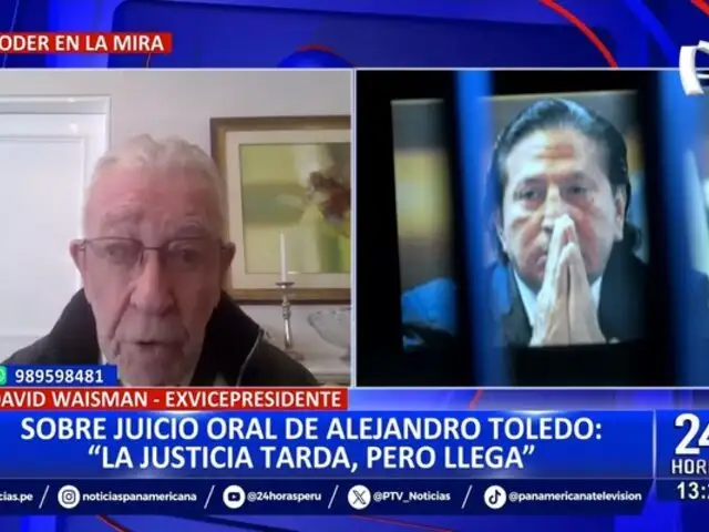 David Waisman sobre juicio oral de Alejandro Toledo: "La justicia tarda, pero llega"