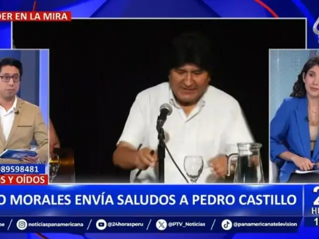 Evo Morales saluda a Castillo por su cumpleaños: "convencidos de la proximidad de su libertad"