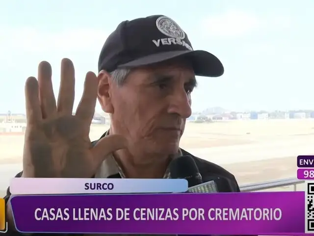 Surco: vecinos denuncian que viven en medio de cenizas de muerto por presencia de crematorio