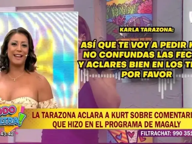 Karla Tarazona responde a Kurt Villavicencio por comentarios sobre su relación con Christian Domínguez