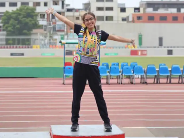 La Videna: Cayetana Chirinos se corona tricampeona en Nacional U18 de atletismo