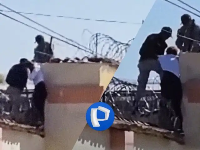 Interna del penal de Jauja es captada intentando fugar por el techo