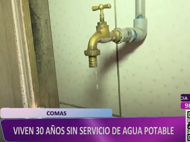 Comas: grupo de vecinos vive 30 años sin agua potable