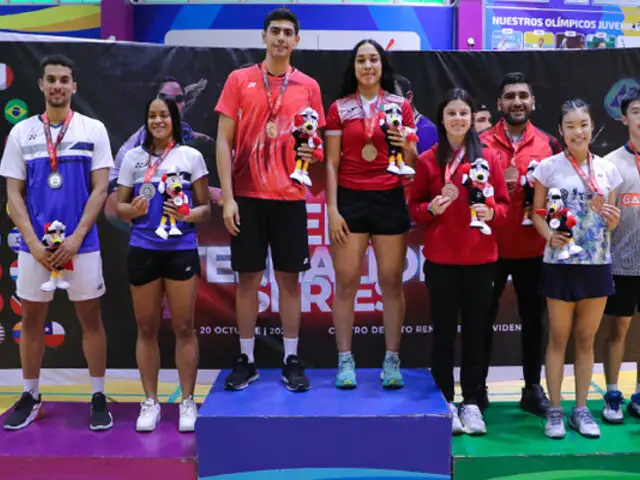 FOTOS | Así ganaron Inés Castillo y José Guevara la medalla de bronce en torneo internacional de bádminton