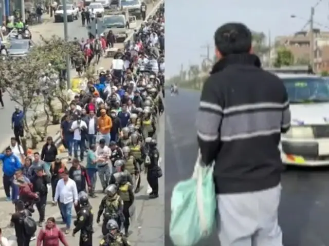 Paro nacional EN VIVO: manifestantes marchan hacia el Centro de Lima y PNP cierra acceso a la av. Abancay