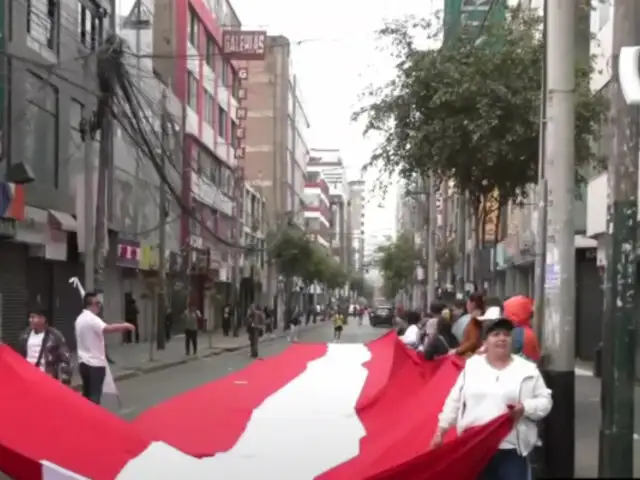 Gamarra: comerciantes se unen al paro y anuncian que marcharán hacía Palacio de Gobierno