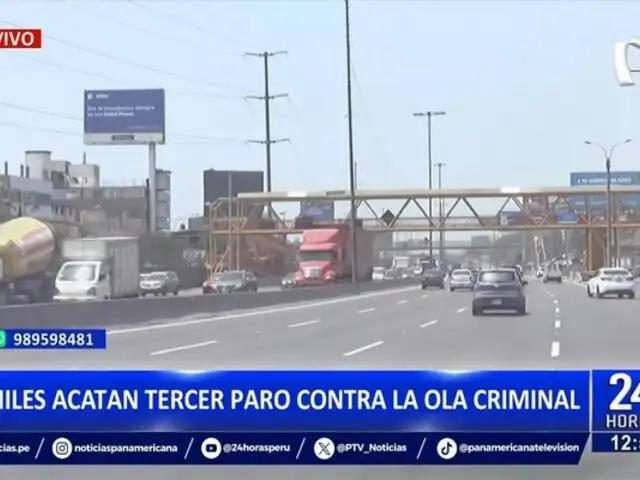 Paro Nacional: Lima Sur se queda sin transporte público por protestas contra la inseguridad