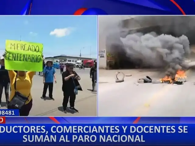 Huacho: transportistas y comerciantes protestan exigen renuncia de Dina Boluarte