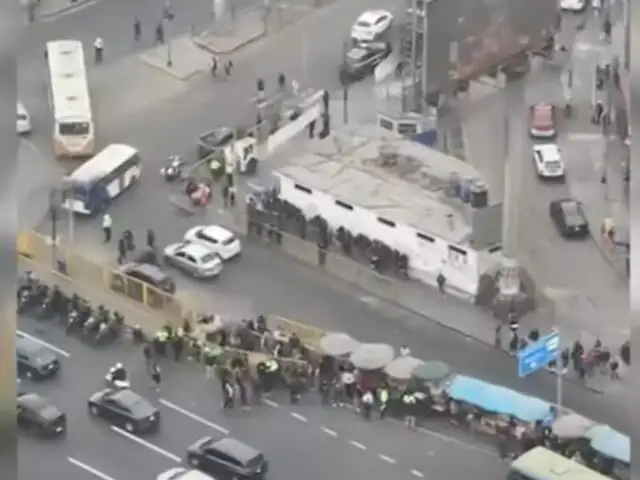 Patrullaje aéreo de la Policía monitoreó principales avenidas de Lima Norte durante paro nacional